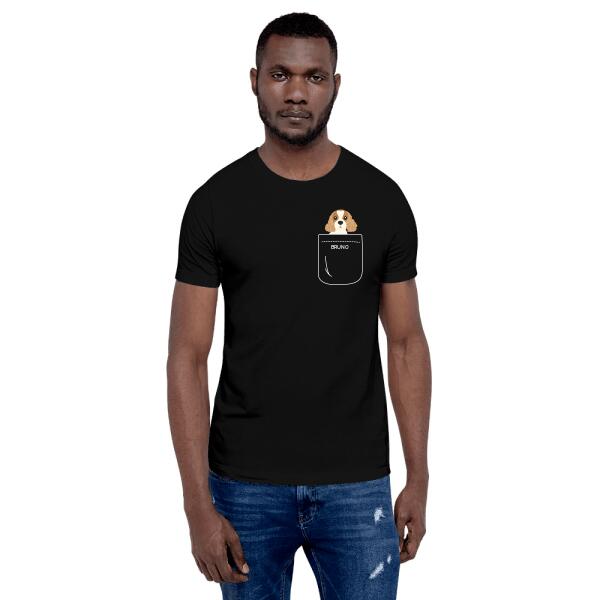 Unisex T-Shirt - Dein Hund in der Tasche - Personalisierbar