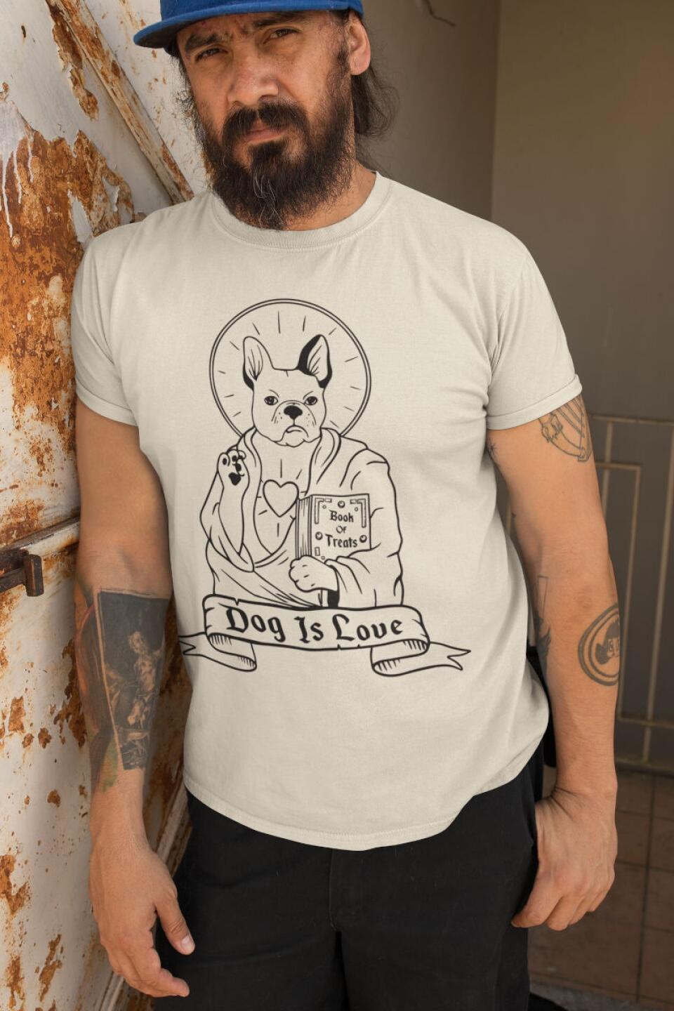 Unisex T-Shirt - DOG is LOVE - Personalisierbar