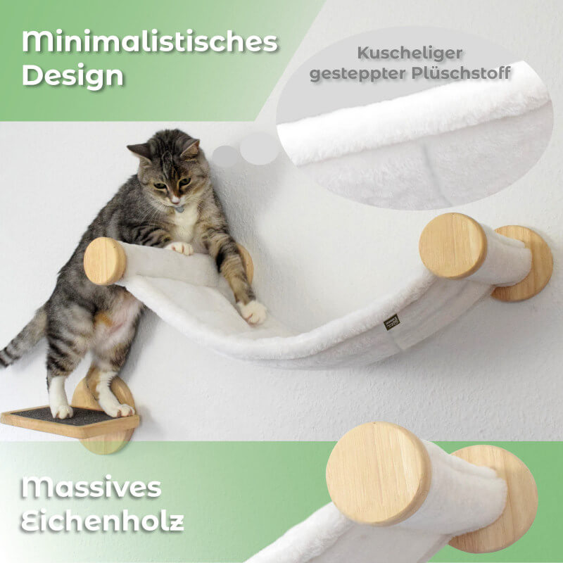 Katzenhängematte zur Wandmontage, Hängeliege für Katzen