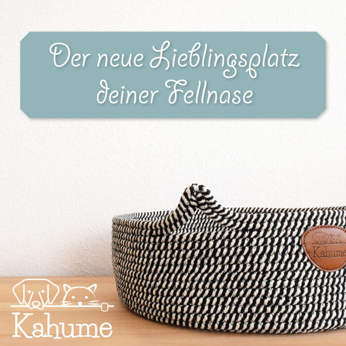 Eco cat basket made from natural cotton