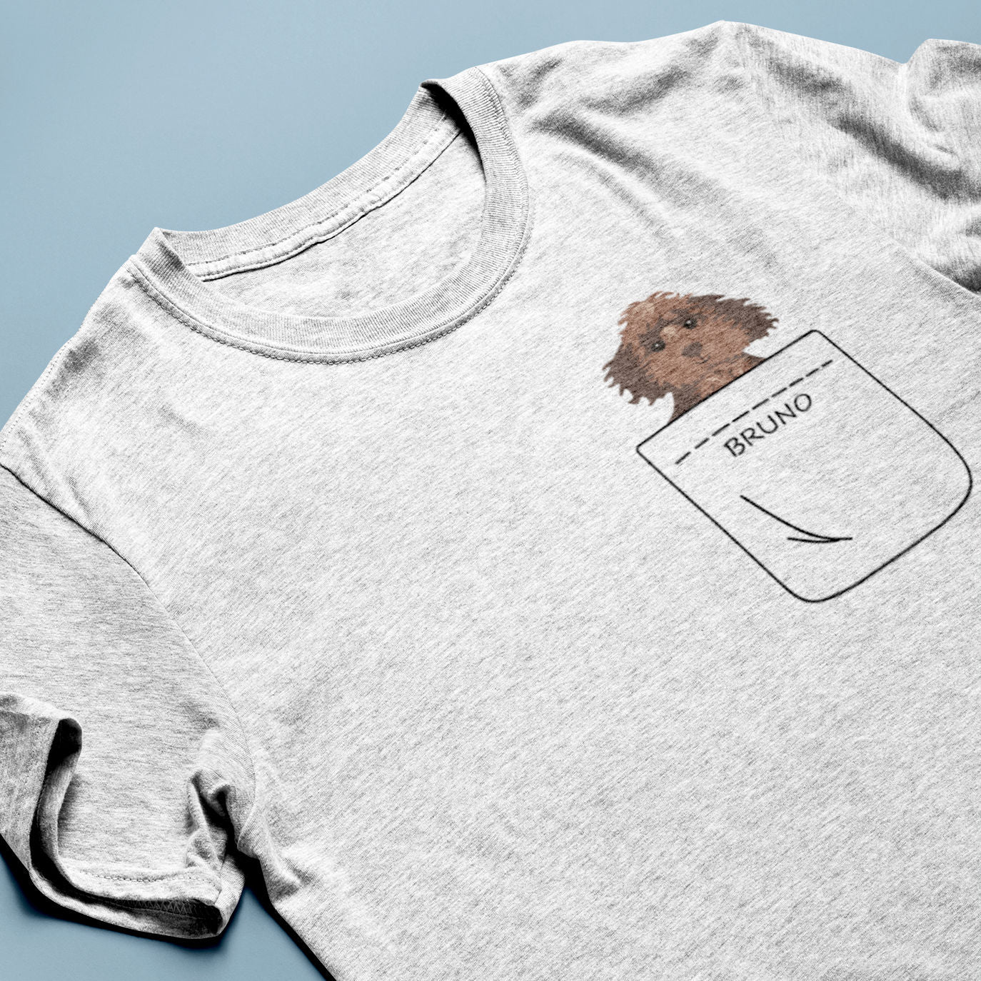 Unisex T-Shirt - Dein Hund in der Tasche - Personalisierbar