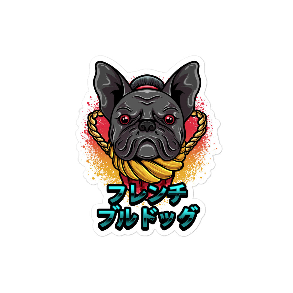 Französische Bulldogge Sumo - Aufkleber