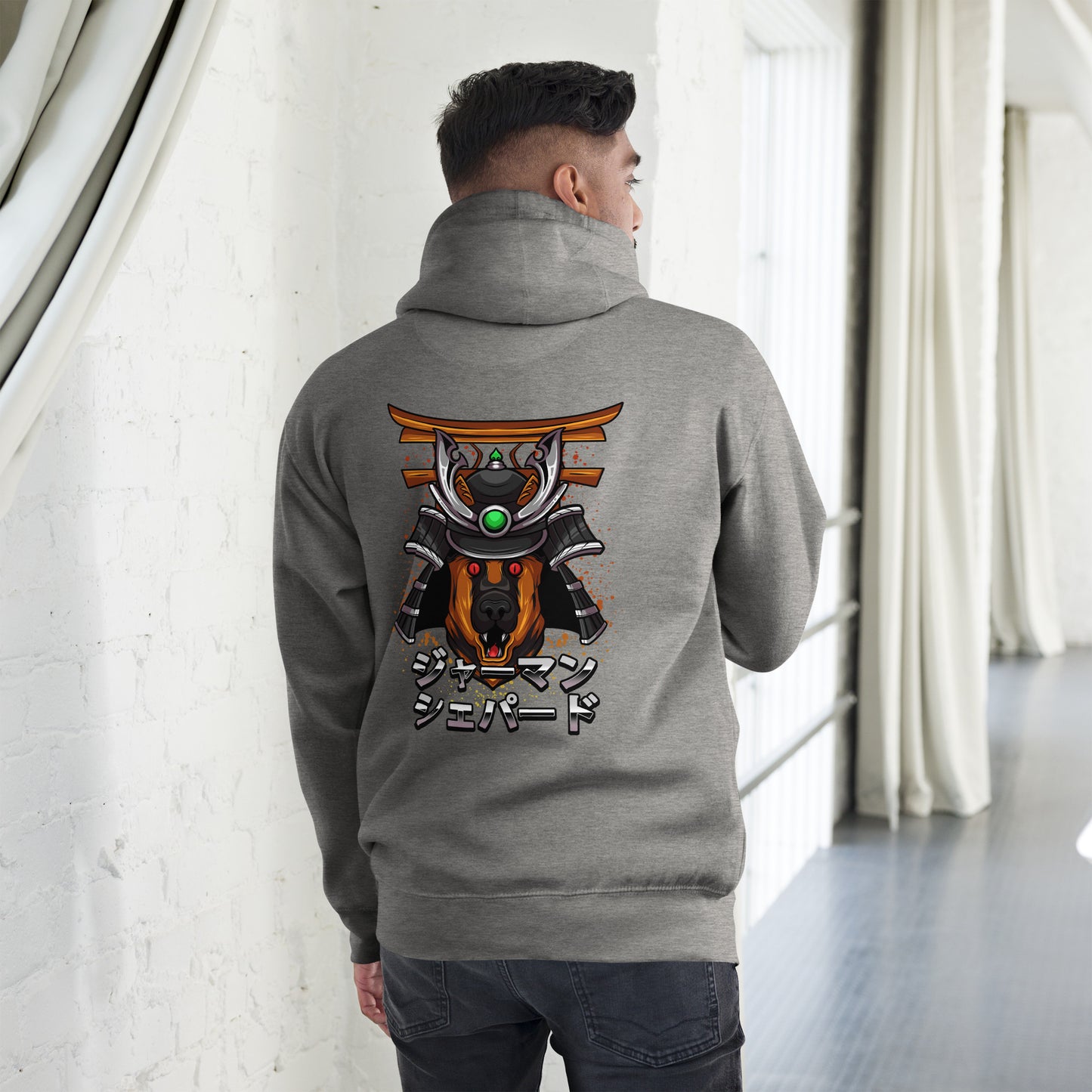 Deutscher Schäferhund Samurai - Unisex Kapuzenpullover