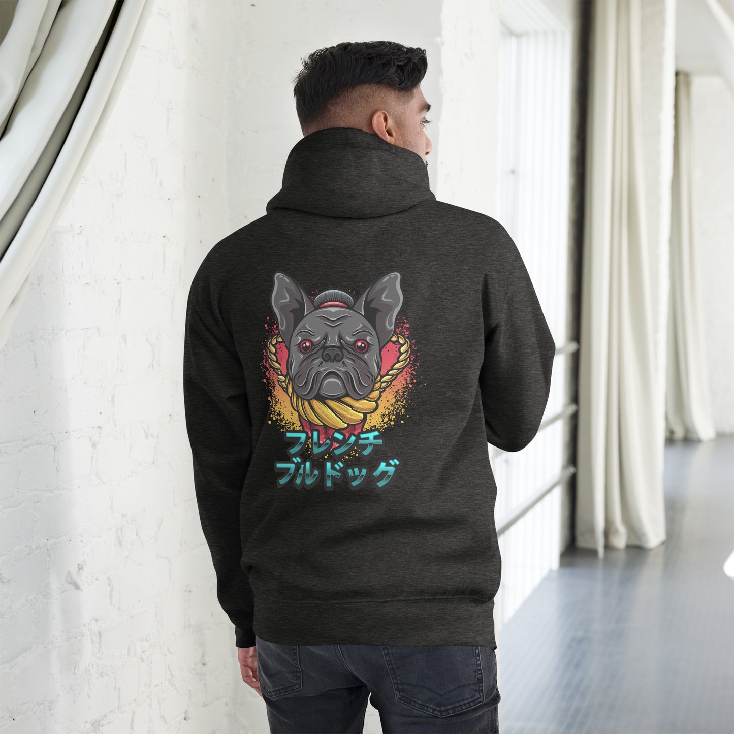 Französische Bulldogge Sumo - Unisex Kapuzenpullover