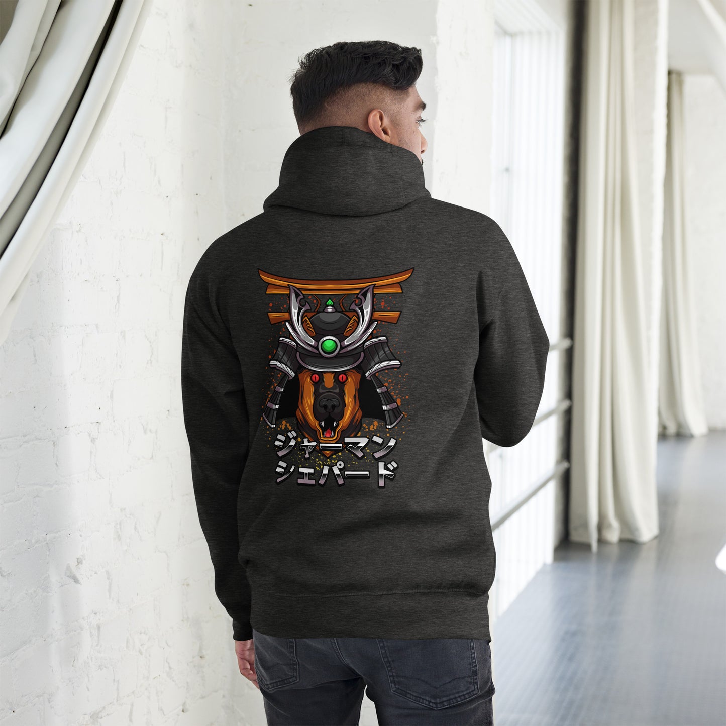 Deutscher Schäferhund Samurai - Unisex Kapuzenpullover