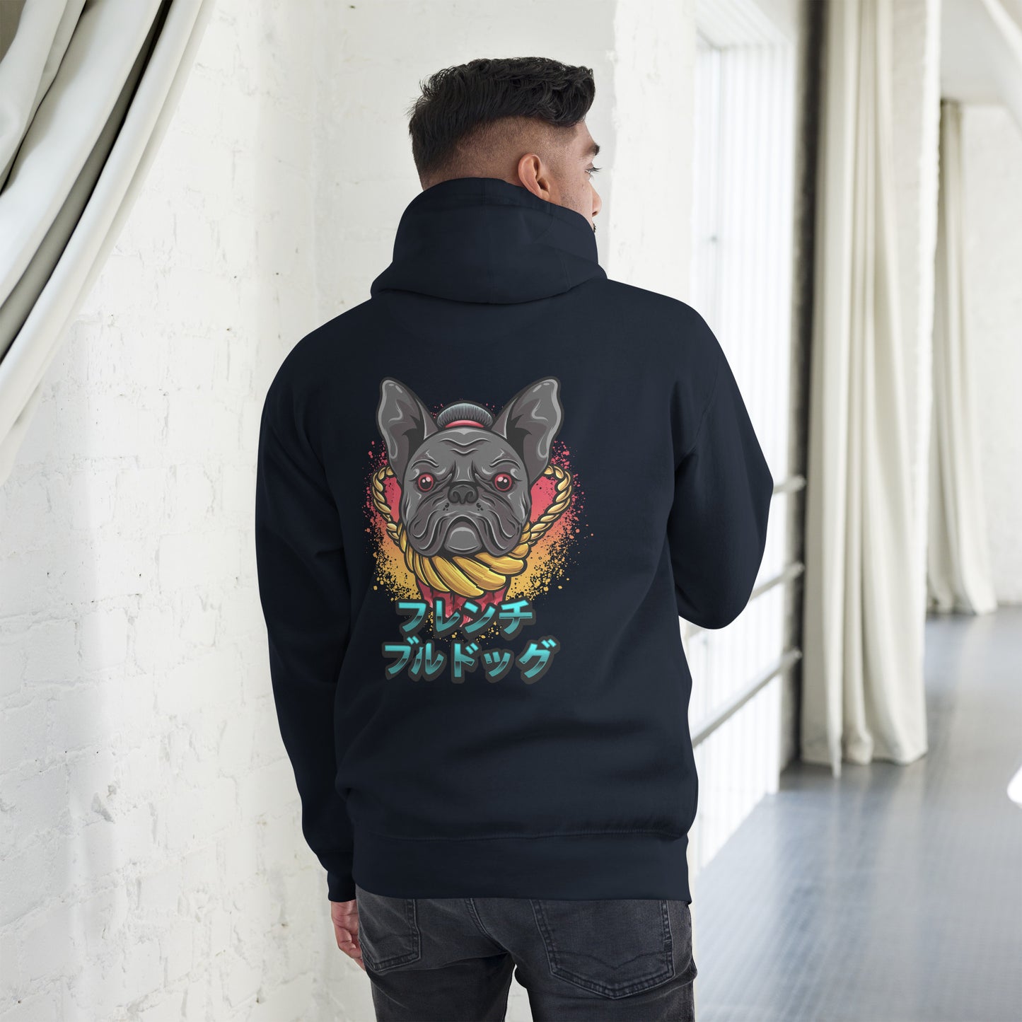 Französische Bulldogge Sumo - Unisex Kapuzenpullover