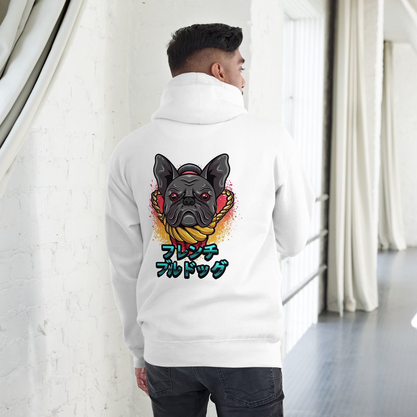 Französische Bulldogge Sumo - Unisex Kapuzenpullover