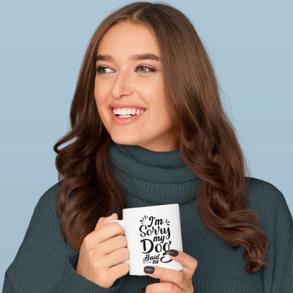 Personalized Mug - Boy/Girl with Dog in Arms