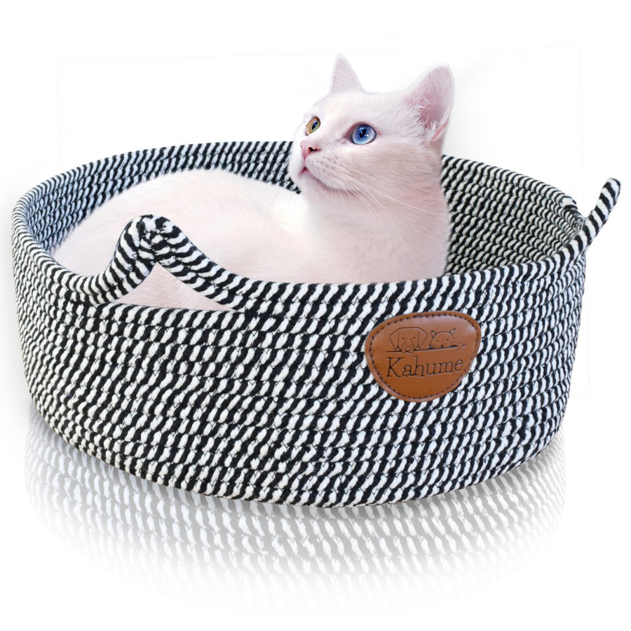 Eco Katzenkorb aus natürlicher Baumwolle